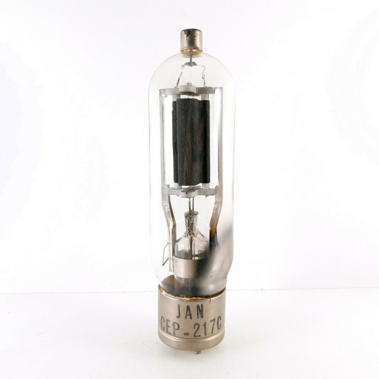 1 X JAN 217C TUBE. AMPEREX BRAND. BLACK PLATES. CH  ENA