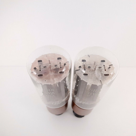 2 X 5R4GYA GE TUBE. 1970s PROD. BLACK PLATES. BROWN BASE. NOS/NIB. AA  ENA