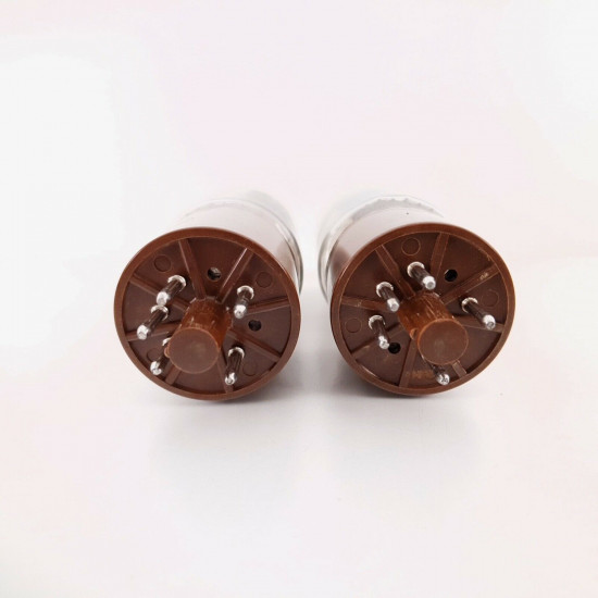 2 X 5R4GYA GE TUBE. 1970s PROD. BLACK PLATES. BROWN BASE. NOS/NIB. AA  ENA