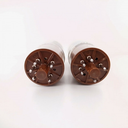 2 X 5R4GYA GE TUBE. 1970s PROD. BLACK PLATES. BROWN BASE. NOS/NIB. AA  ENA