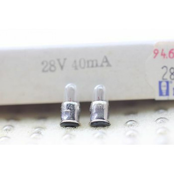 2 X BOMBILLAS DIAL RADIO BOMBILLITA BULB 28V 40mA (16 x 6,3 mm)  2 PC. RC30/2