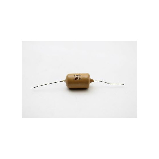 POLYESTER CAPACITOR RADIS 100nF 1000V NOS (NEW OLD STOCK) 1PC. CA103U136F270320