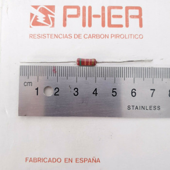 1 X 1/2W 150R 2% 1970s VINTAGE PIHER RESISTOR. NOS. C1809U500F270121