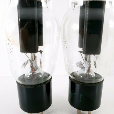 2 X 83 TUBE. SYLVANIA BRAND. BLACK PLATES. CH  ENA