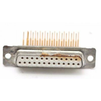 SERIAL CONNECTOR DB25 25 PINS METAL GOLD NOS (NEW OLD STOCK) 1PC. CA311U1F040717