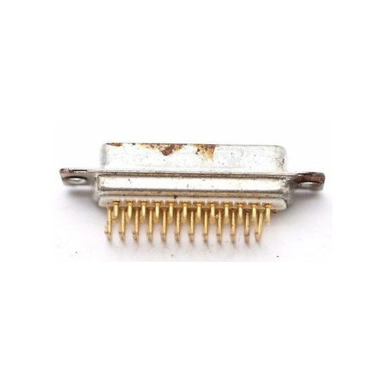 SERIAL CONNECTOR DB25 25 PINS METAL GOLD NOS (NEW OLD STOCK) 1PC. CA311U1F040717