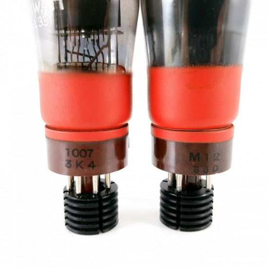 2 X EL33 TUBE. PHILIPS-MINIWATT BRAND. MULLARD PRODUCTION. BLACK PLATES. CH  ENA