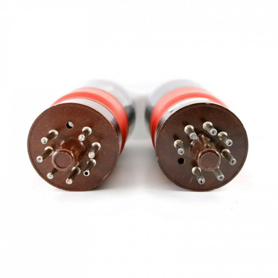 2 X EL33 TUBE. PHILIPS-MINIWATT BRAND. MULLARD PRODUCTION. BLACK PLATES. CH  ENA