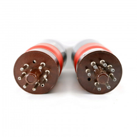 2 X EL33 TUBE. PHILIPS-MINIWATT BRAND. MULLARD PRODUCTION. BLACK PLATES. CH  ENA