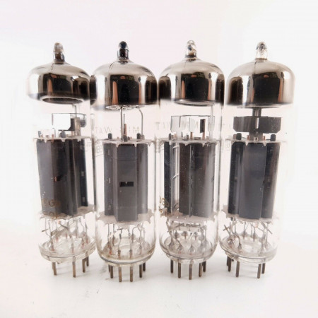 4 X ECL82 MINIWATT TUBE. PAPESA BUENOS AIRES PROD. NOS/NIB. MATCHED QUAD AA  ENA