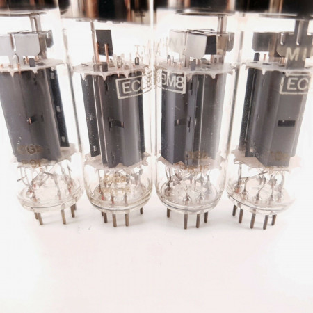 4 X ECL82 MINIWATT TUBE. PAPESA BUENOS AIRES PROD. NOS/NIB. MATCHED QUAD AA  ENA