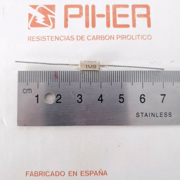 1 X 1/2W 1,8M 1.8M 1M8 10% 1960s VINTAGE PIHER RESISTOR. NOS. C1810U100F270121