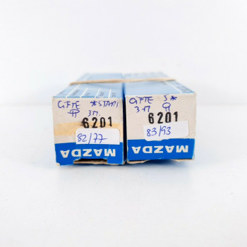 2 X 6201 / 12AT7WA-H CIFTE TUBE. *****STARS. 3 MICAS. STAGGERED PLATES. CÑ  ENA