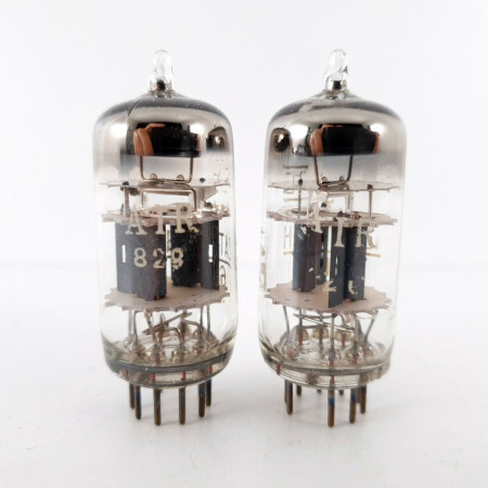 2 X 6201 / 12AT7WA-H CIFTE TUBE. *****STARS. 3 MICAS. STAGGERED PLATES. CÑ  ENA