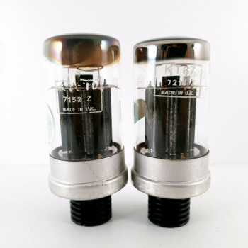 2 X KT67 TUBE. GEC /MWT. DUAL GETTER. BLACK PLATES. BRITISH MADE. 1970s. CI  ENA 2