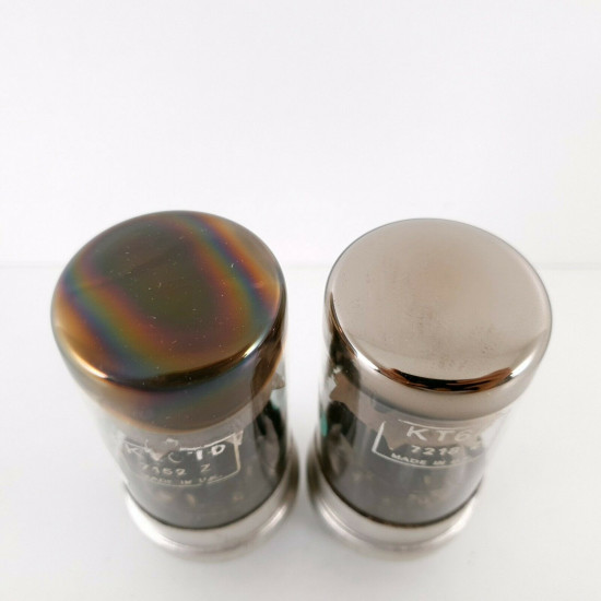 2 X KT67 TUBE. GEC /MWT. DUAL GETTER. BLACK PLATES. BRITISH MADE. 1970s. CI  ENA