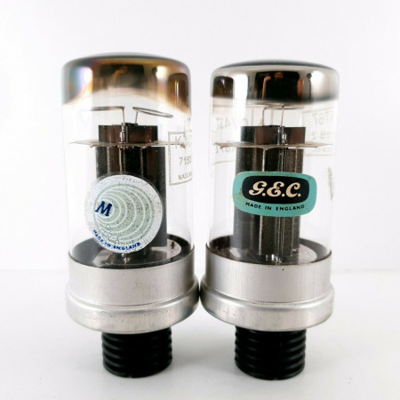 2 X KT67 TUBE. GEC /MWT. DUAL GETTER. BLACK PLATES. BRITISH MADE. 1970s. CI  ENA