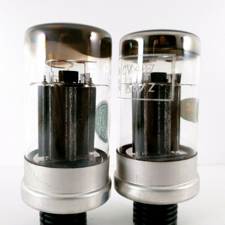 2 X KT67 TUBE. GEC /MWT. DUAL GETTER. BLACK PLATES. BRITISH MADE. 1970s. CI  ENA