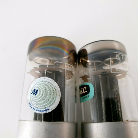2 X KT67 TUBE. GEC /MWT. DUAL GETTER. BLACK PLATES. BRITISH MADE. 1970s. CI  ENA