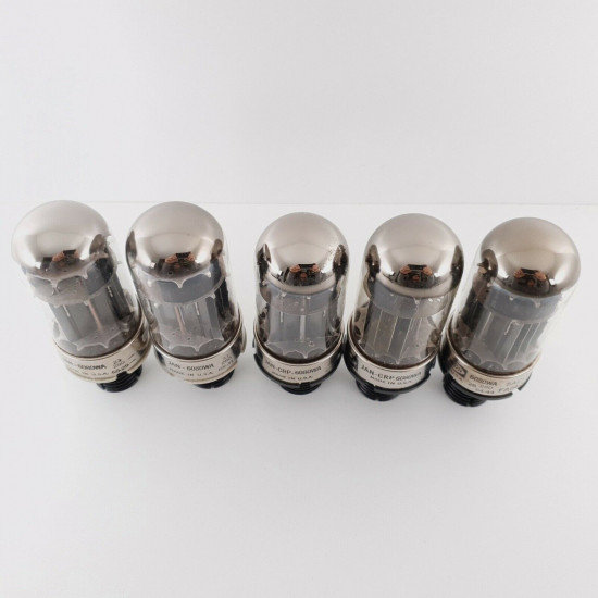 5 X JAN 6080WA RAYTHEON TUBE. 1960s PRODUCTION. CX  ENA