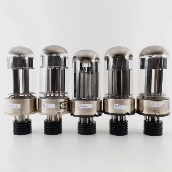 5 X JAN 6080WA RAYTHEON TUBE. 1960s PRODUCTION. CX  ENA