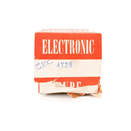 1 X 4Y25 TUBE. GEC PRODUCTION. NO LOGO. BLACK PLATES. CERAMIC BASE. CH  ENA