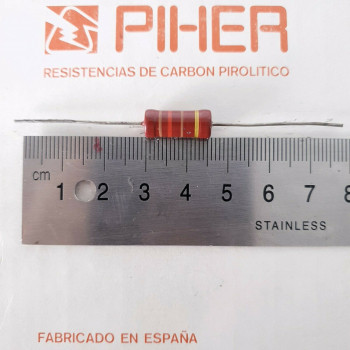 1 X 1W 120R 5% 1970s VINTAGE PIHER RESISTOR. NOS. C1812U300F270121