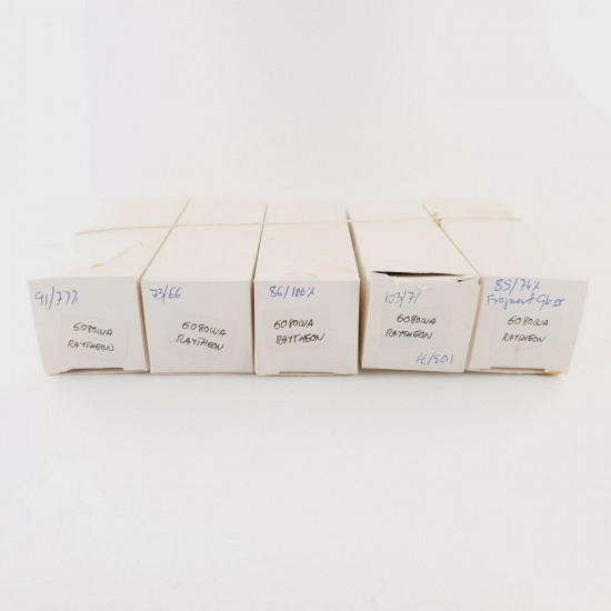 5 X JAN 6080WA RAYTHEON TUBE. 1960s PRODUCTION. CX  ENA