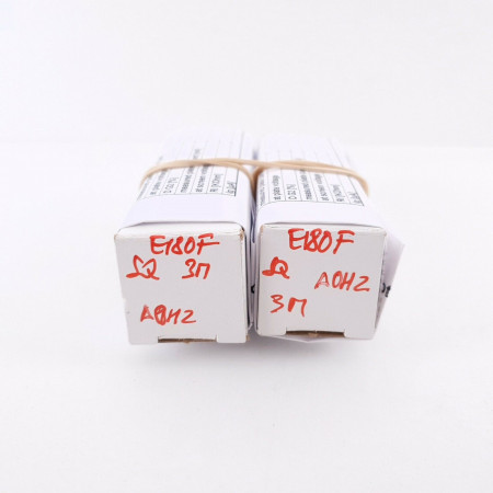 2 X E180F MINIWATT. SPECIAL QUALITY SQ. GOLD PIN 3 MICAS. MATCHED PAIR 2 CL  ENA