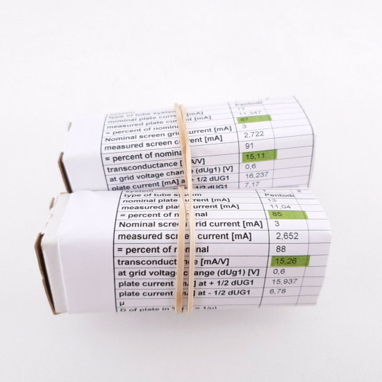 2 X E180F MINIWATT. SPECIAL QUALITY SQ. GOLD PIN 3 MICAS. MATCHED PAIR 2 CL  ENA