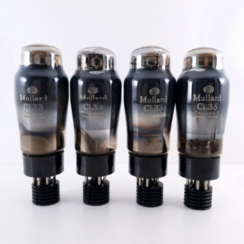 4 X CL33 MULLARD TUBE. 1950s PROD. QUAD 2. NOS/NIB. CI  ENA