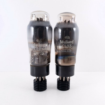 2 X CL33 MULLARD TUBE. 1950s PROD. PAIR 2. NOS/NIB. CI  ENA
