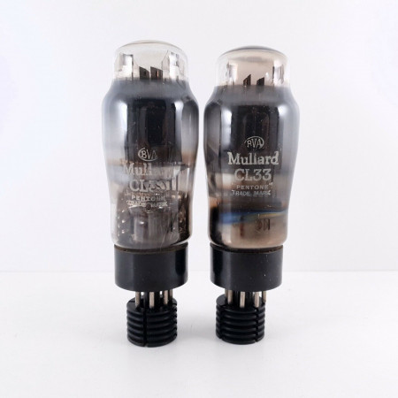 2 X CL33 MULLARD TUBE. 1950s PROD. PAIR 2. NOS/NIB. CI  ENA
