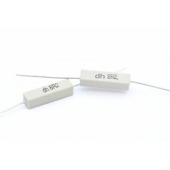 CEMENTED CERAMIC RESISTOR 8,2 OHM 4W DH AXIAL NOS (New Old Stock) *2PC* U224