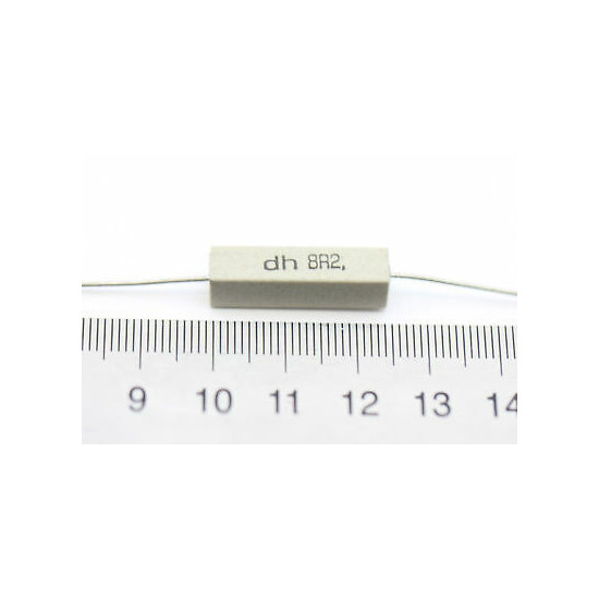CEMENTED CERAMIC RESISTOR 8,2 OHM 4W DH AXIAL NOS (New Old Stock) *2PC* U224