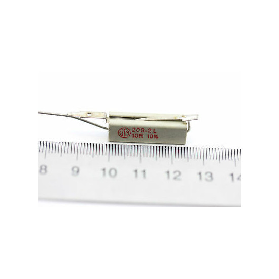 CEMENTED CERAMIC RESISTOR 10 OHM 4W R. FUSIBLE. 10% UTM VERTICAL NOS *1PC* U195