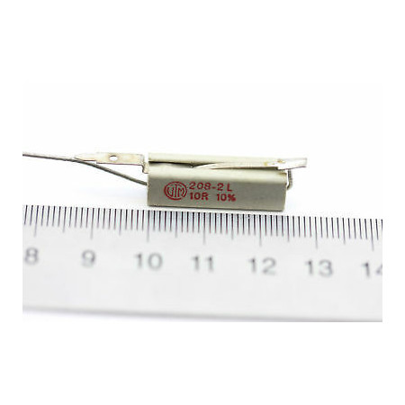 CEMENTED CERAMIC RESISTOR 10 OHM 4W R. FUSIBLE. 10% UTM VERTICAL NOS *1PC* U195