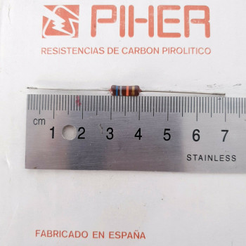 1 X 1/2W 68K 5% 1970s VINTAGE PIHER RESISTOR. NOS. C1822U497F290921