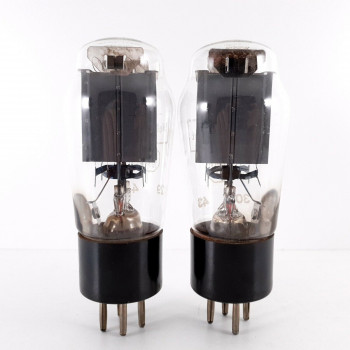 2 X RG105 TELEFUNKEN TUBE. GREY PLATES. 1950s PROD. NOS. AK  ENA