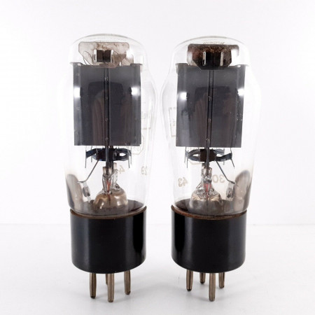 2 X RG105 TELEFUNKEN TUBE. GREY PLATES. 1950s PROD. NOS. AK  ENA