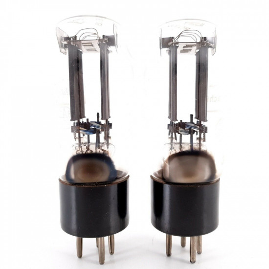 2 X RG105 TELEFUNKEN TUBE. GREY PLATES. 1950s PROD. NOS. AK  ENA