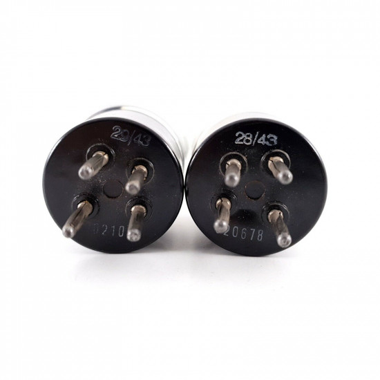 2 X RG105 TELEFUNKEN TUBE. GREY PLATES. 1950s PROD. NOS. AK  ENA