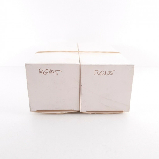 2 X RG105 TELEFUNKEN TUBE. GREY PLATES. 1950s PROD. NOS. AK  ENA