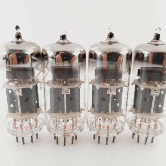 4 X ECC40 TUNGSRAM TUBE. 1960s ERA PRODUCTION. K7MD7. CX  ENA