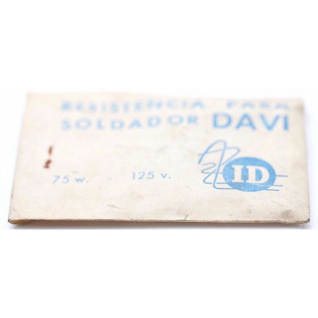 SOLDERING IRON RESISTOR DAVI 75W 125V NOS (NEW OLD STOCK) 1PC. CA243U4F190417