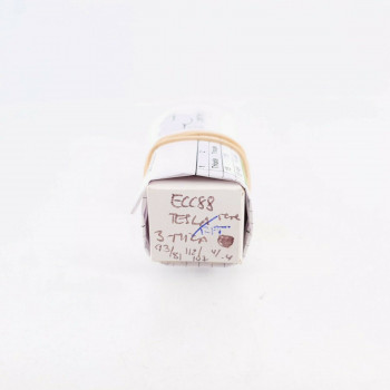 1 X ECC88 TESLA TUBE. 3 MICAS. SOLID GETTER. 1950s RFT PRODUCTION. CQ  ENA