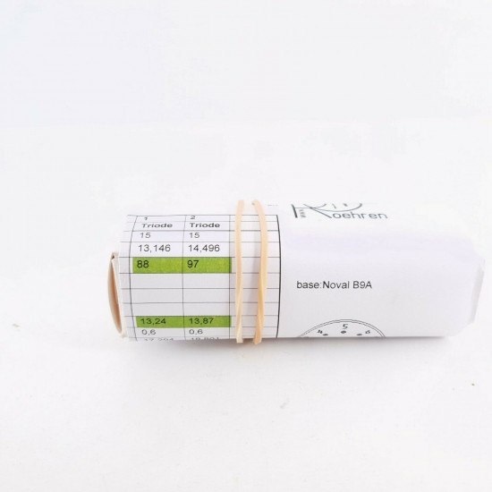 1 X ECC88 TESLA TUBE. 3 MICAS. SOLID GETTER. 1950s RFT PRODUCTION. CQ  ENA