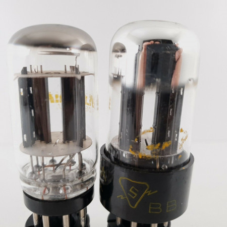2 X 6SN7GTA/B SYLVANIA TUBE. ANGLED T PLATES. CX  ENA