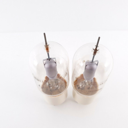 2 X 25T HEINTZ AND KAUFMAN TUBE. GAMMATRON. SILVER PLATES. MATCHED PAIR2 CK  ENA