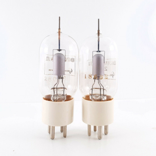 2 X 25T HEINTZ AND KAUFMAN TUBE. GAMMATRON. SILVER PLATES. MATCHED PAIR2 CK  ENA